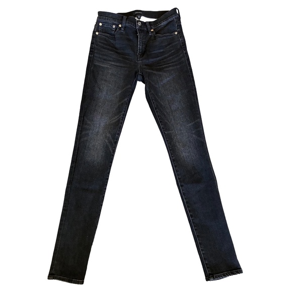 J. Crew Denim - J. Crew Black 9” High-Rise Toothpick Jeans 26T | Sleek Tall Skinny Denim